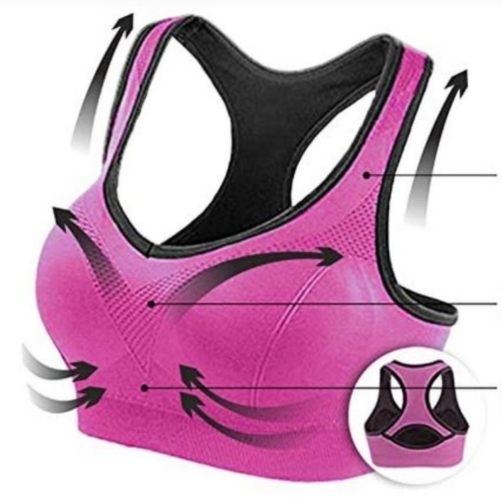 Athletic Racerback Sports Bra Padded - Picture 5 of 5